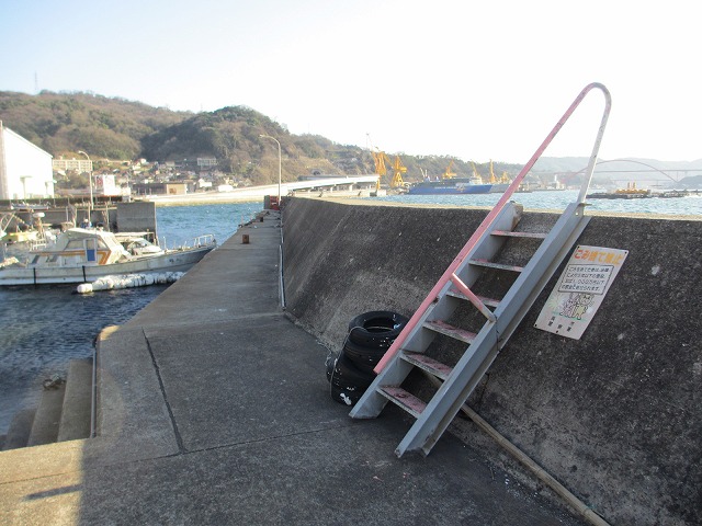 広島県鍋桟橋の釣りポイント